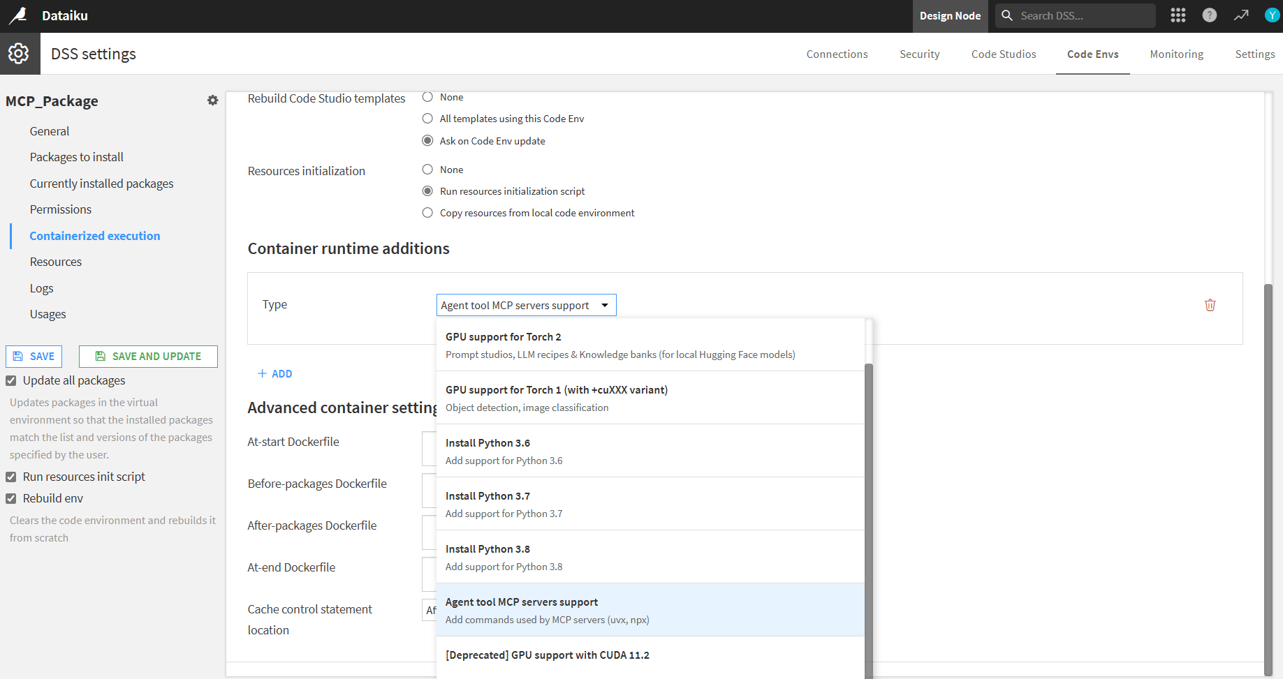 Enable Agent tool MCP servers support