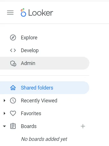 Selecting Admin