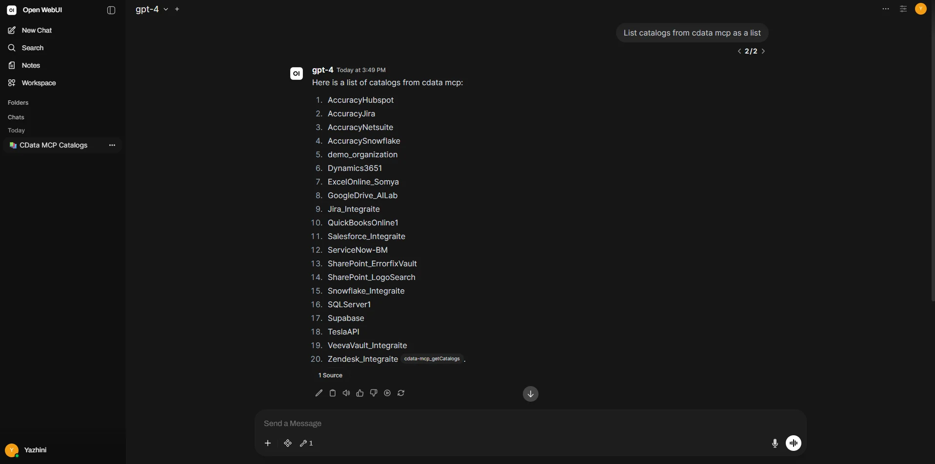 Querying live data from Open WebUI