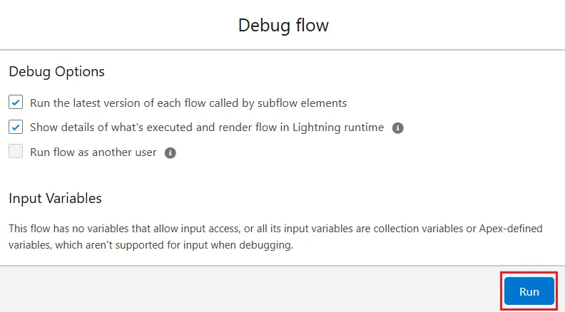 Click Debug