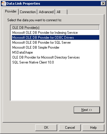 Select the Provider Select the Provider