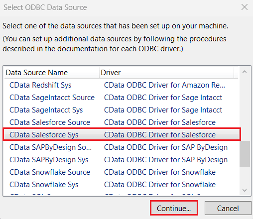 Select CData Dynamics365 Sys.