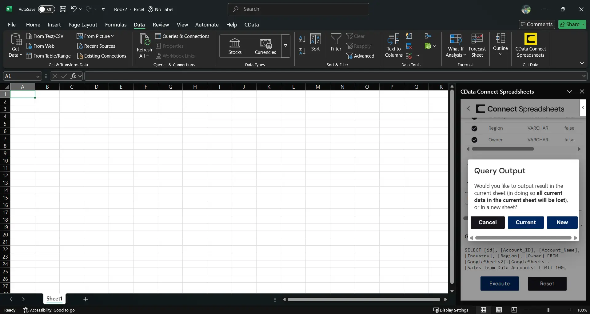 Executing the Query