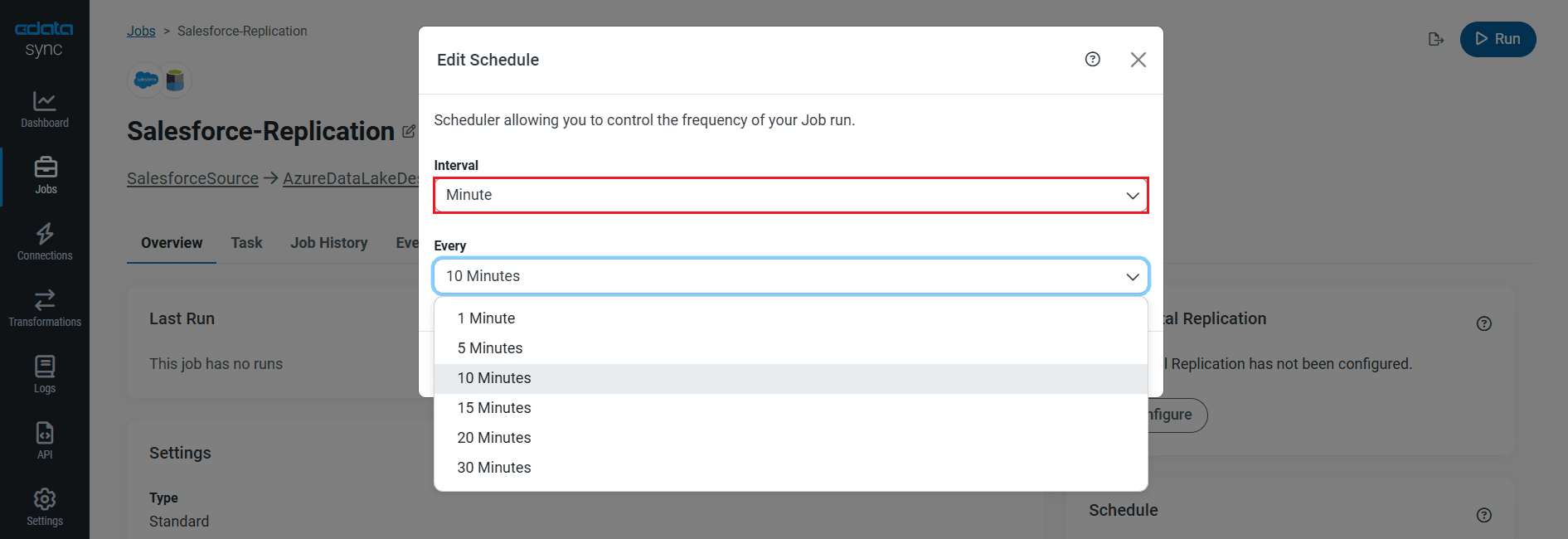 Schedule your job to run automatically.