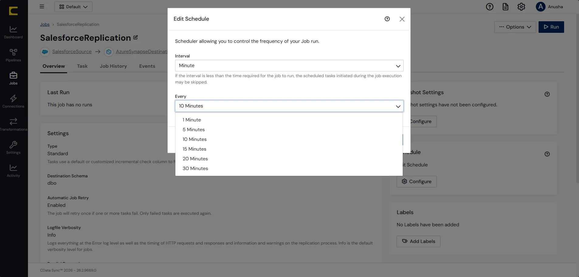 Schedule your job to run automatically.