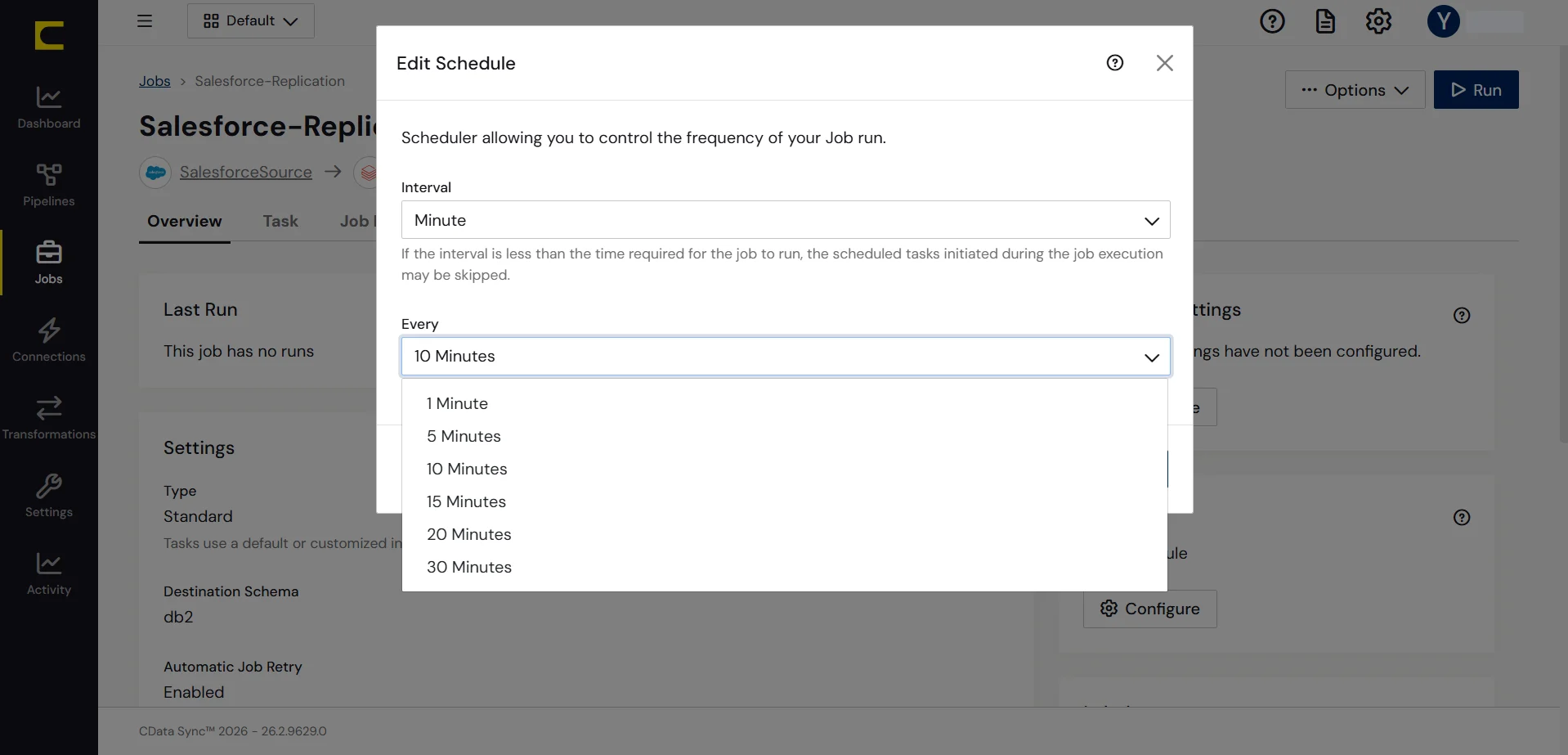 Schedule your job to run automatically.