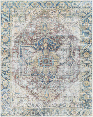 Blue/Gray Distressed Washable Area Rug