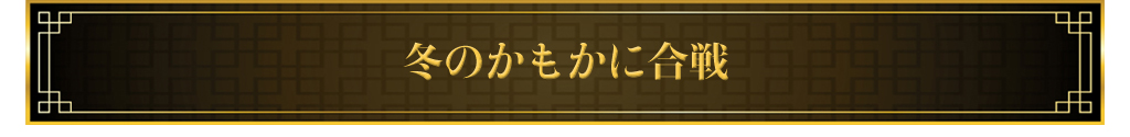 冬のかもかに合戦