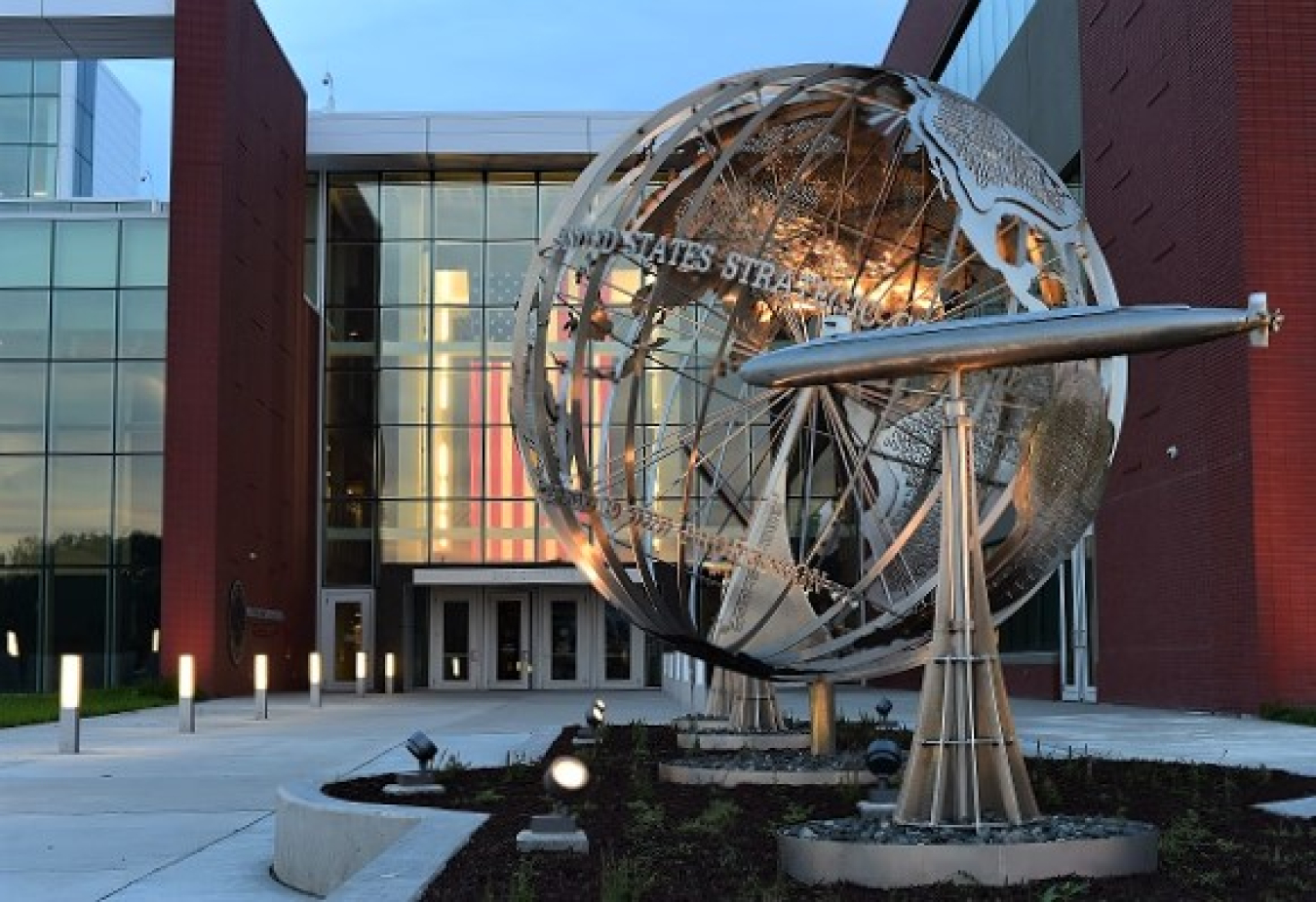 Outside the headquarters of U.S. Strategic Command