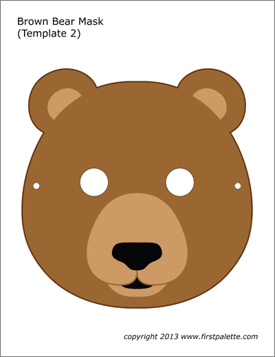 Printable Bear Masks