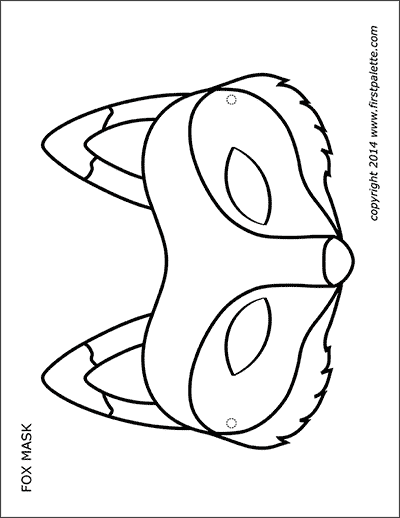 Printable Fox Mask