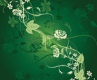 Green Flower Tile