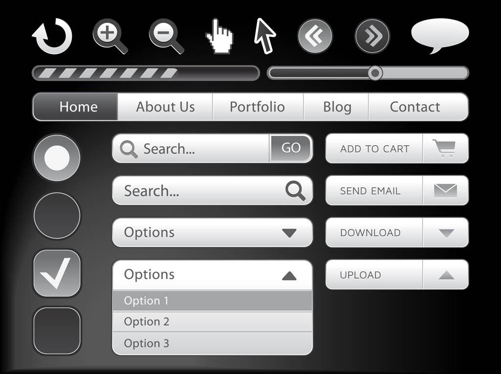 Vector Web Elements