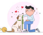 Walk The Dog Vector