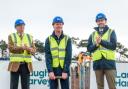 Fife Provost Jim Leishman (left), David Rickman MBE and R&A chief executive Mark Darbon at the groundbreaking ceremony for the R&A's new headquarters