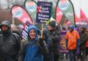 A pro-refugee march through the streets of Glasgow from Glasgow Green to Hope Street.