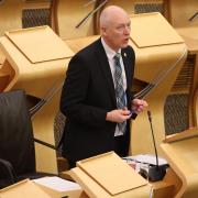 Joe Fitzpatrick Minister for Public Health, Sport and Wellbeing speaks in the Scottish Parliament in Edinburgh.