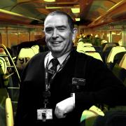 ScotRail train conductor Dominic Quilty on the service from Glasgow Queen Street to Inverness