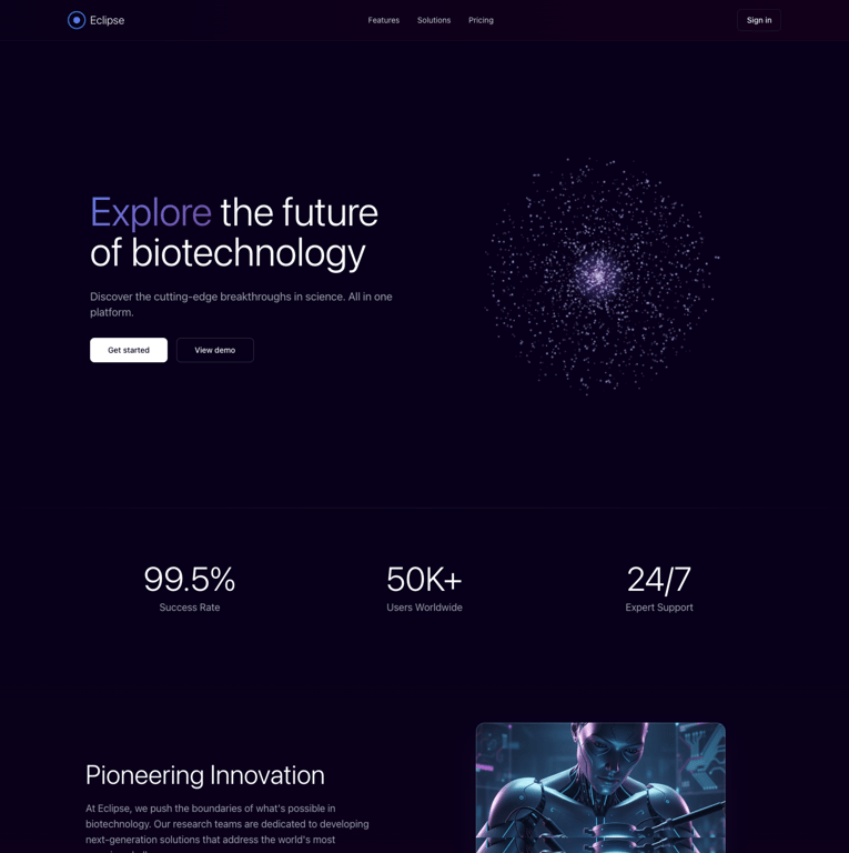Eclipse (startup landing page)