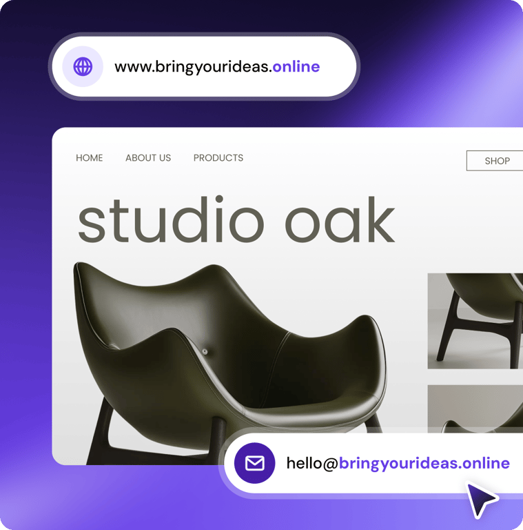 Get online with a website and business email