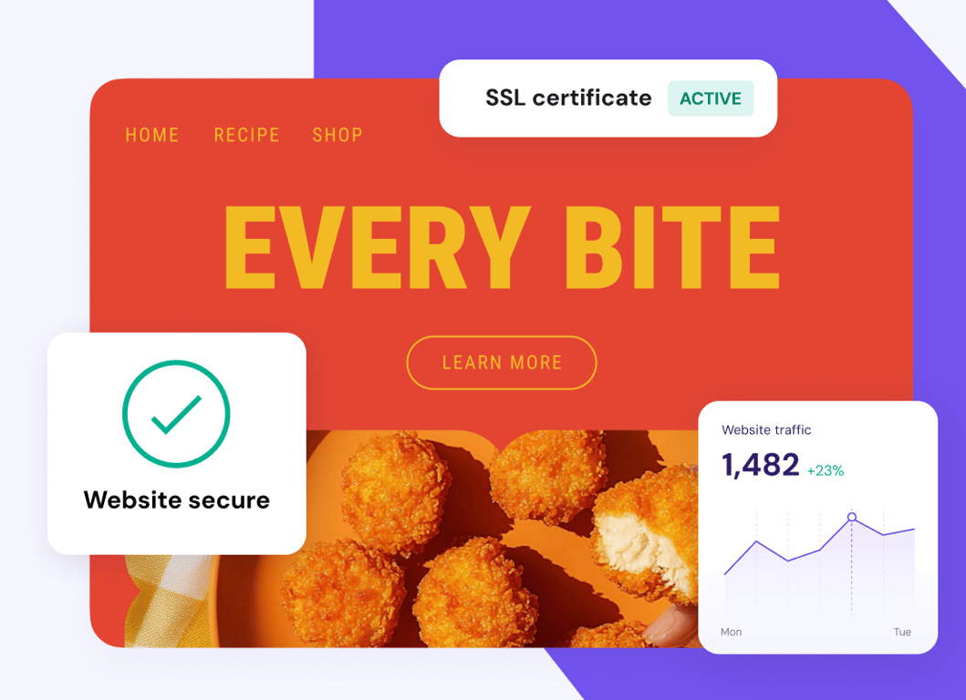 Din nettsidedata. Trygg og sikker