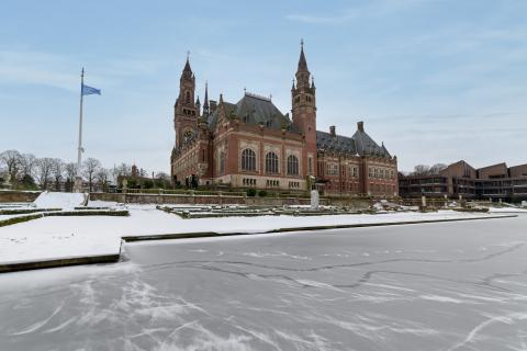 Peace Palace in the winter