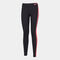 Leggings donna Ascona nero corallo fluorescente