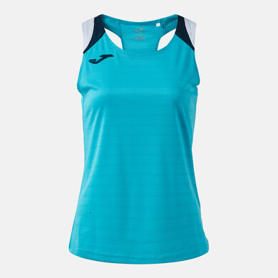 Canottiera donna Terra turchese fluorescente blu scuro