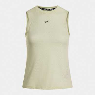Camiseta sin mangas mujer Crono beige