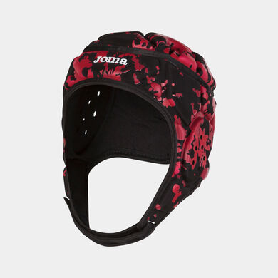 Sicherheitshelm rugby Protect schwarz rot