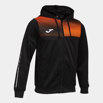 Jacke mit kapuze mann Eco Supernova schwarz orange