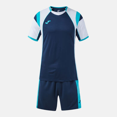 Set hombre Proliga dark navy turquesa fl&uacute;or