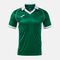 Polo manga corta hombre Vintage Eco Retro verde blanco