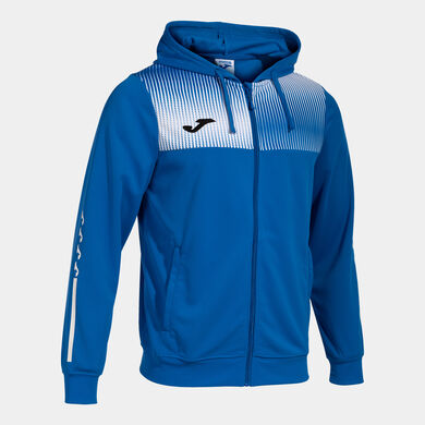 Jacke mit kapuze mann Eco Supernova k&ouml;nigsblau wei&szlig;
