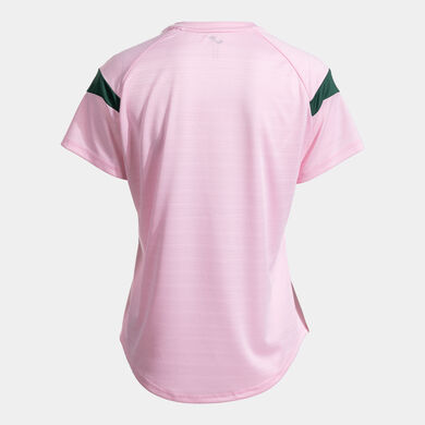 Camiseta manga corta mujer Montreal rosa verde