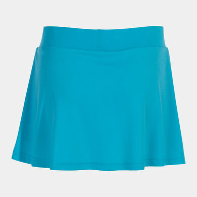 Falda mujer Montreal turquesa fl&uacute;or marino