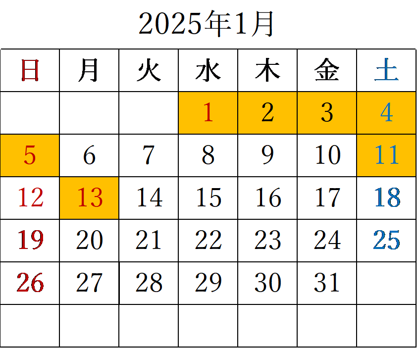 2025年1月