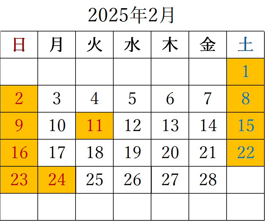 2025年2月