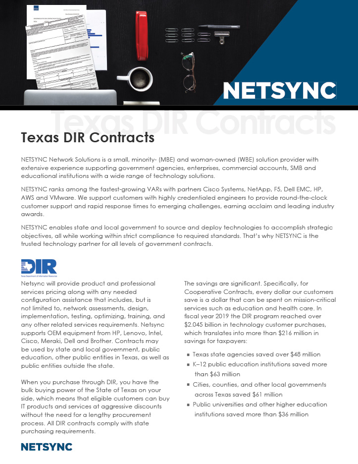 Texas DIR Contracts Texas DIR Contracts