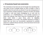 1D [systems based on] constraints