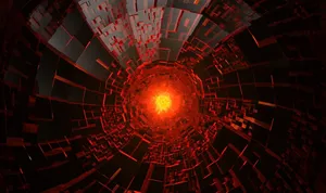 Glowing Red Core GFX Background