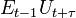 E_{t-1}U_{t+\tau}