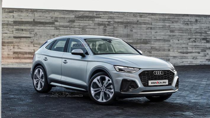 全新奥迪Q5 Sportback效果图曝��? ��?48伏轻混系��?