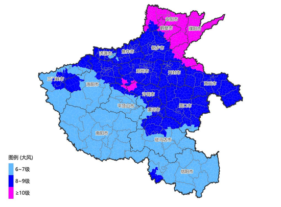 降温10度！河南省有大风降温天气