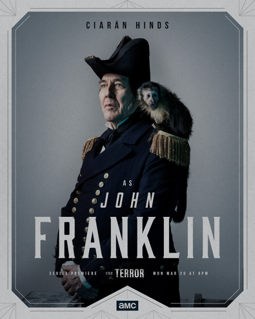 In The Terror, Ciarán Hinds leads the doomed expedition as “Captain John Franklin.”