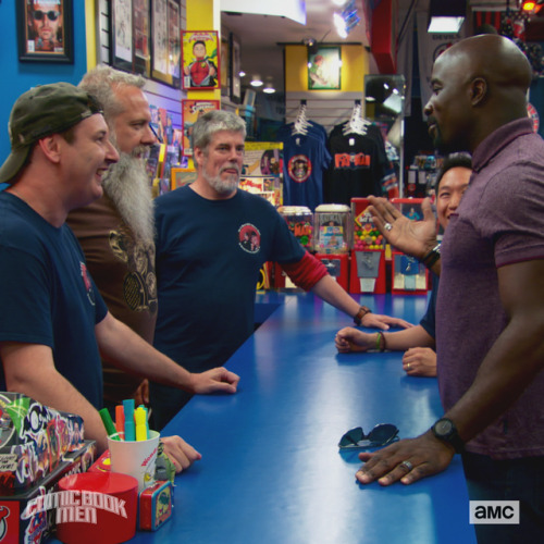 Longtime Luke Cage fan Walt gets to meet the Power Man himself! New episodes of Comic Book Men, late Sunday on AMC!