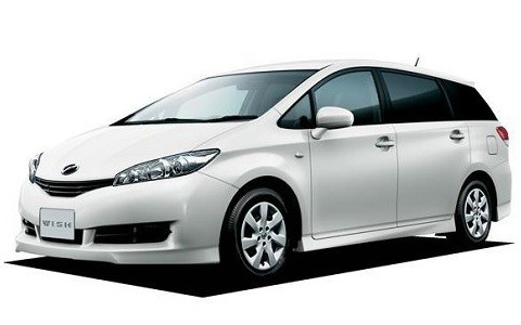 Toyota Wish or same level SUV

Passenger: 1-4 people 
Lugguge: 4 of 24"-28"