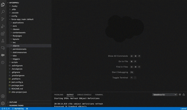 GIF showing Org Browser