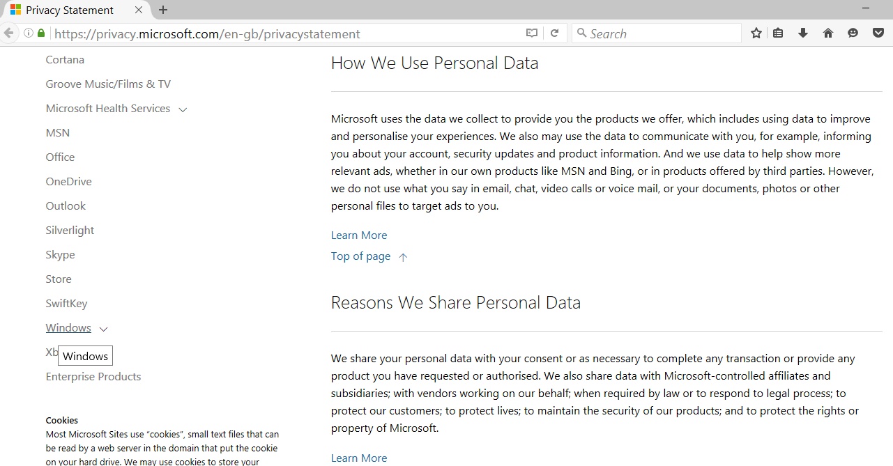 ms and our data
