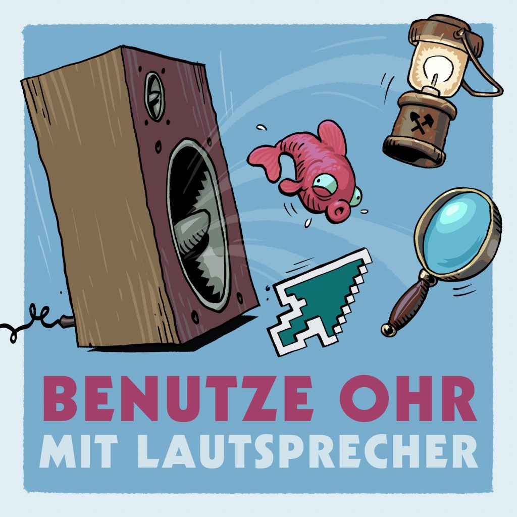 Benutze Ohr mit Lautsprecher - das Logo